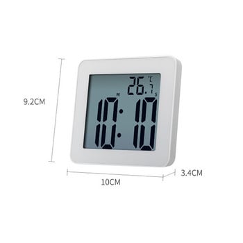 Νέα ψηφιακά ρολόγια μπάνιου Απλά LCD Ηλεκτρονικό Ξυπνητήρι Αδιάβροχα Ρολόγια Θερμοκρασία Ξυπνητήρι Μπάνιου Χρονοδιακόπτης κρέμεται