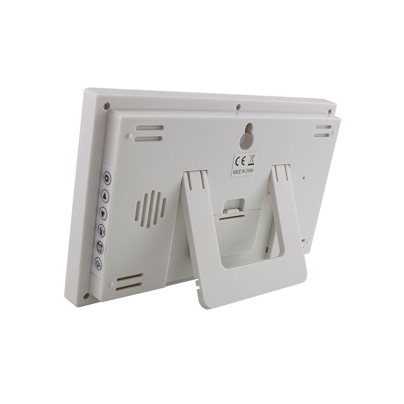 JIMEI H181F Didelis LCD ekranas Skaitmeninis žadintuvas su termometru Sieninio laikrodžio dvigubas žadintuvo nustatymas