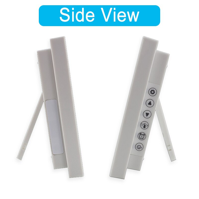 JIMEI H181F Didelis LCD ekranas Skaitmeninis žadintuvas su termometru Sieninio laikrodžio dvigubas žadintuvo nustatymas