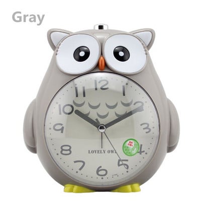 Miela pelėda Žadintuvas Stalo laikrodis Šviečianti funkcija Žadintuvas vaikams Draugams Dovanos Tylus šlavimo judesys