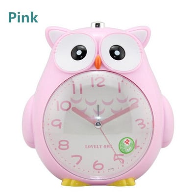 Miela pelėda Žadintuvas Stalo laikrodis Šviečianti funkcija Žadintuvas vaikams Draugams Dovanos Tylus šlavimo judesys