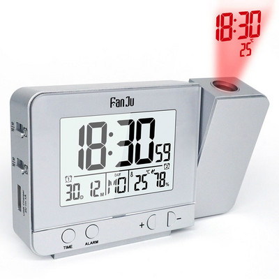 Ceas cu alarmă cu temperatură de proiecție Ceas electronic Birou Moment digital Decorare dormitor Masă și accesoriu Smart Hour Led