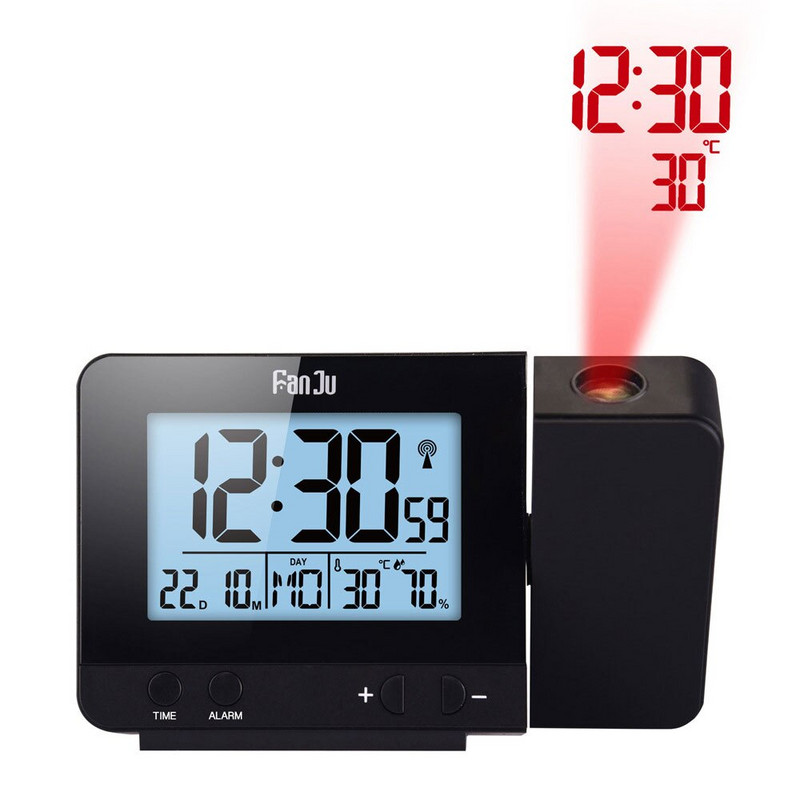 Ceas cu alarmă cu temperatură de proiecție Ceas electronic Birou Moment digital Decorare dormitor Masă și accesoriu Smart Hour Led