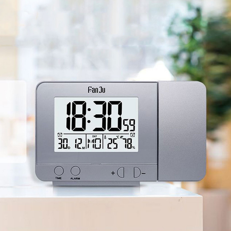 Ceas cu alarmă cu temperatură de proiecție Ceas electronic Birou Moment digital Decorare dormitor Masă și accesoriu Smart Hour Led
