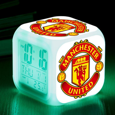 Ceas cu alarmă digital Union Jack LED Drapelul Regatului Unit Iluminare din spate Amânare Termometru Calendar Ceas Ceasuri de masă Lămpi