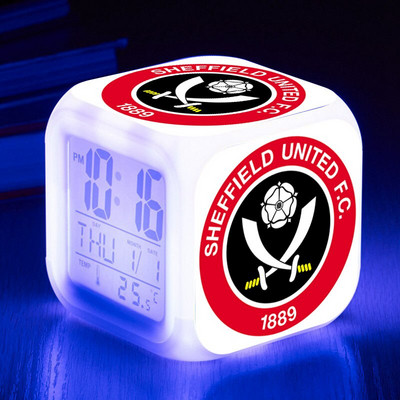 Ceas cu alarmă digital Union Jack LED Drapelul Regatului Unit Iluminare din spate Amânare Termometru Calendar Ceas Ceasuri de masă Lămpi