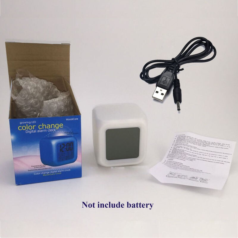 Ceas cu alarmă digital Union Jack LED Drapelul Regatului Unit Iluminare din spate Amânare Termometru Calendar Ceas Ceasuri de masă Lămpi