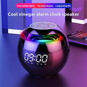 Mini Bluetooth hangszóró vezeték nélküli Bluetooth hangdoboz LED kijelzővel ébresztőóra Hifi TF kártya MP3 zenelejátszás BT hangszóró
