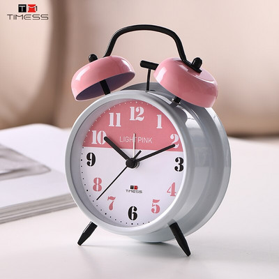 TIMESS Nou Ceas Deșteptător Creativ Pentru Dormitor Clopot De Metal Ceas Deșteptător De Culoare Mică Pentru Copii Studenti Cu Ceas Deșteptător Cu lumină de noapte