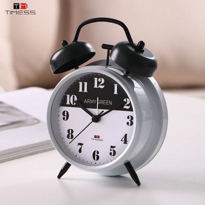 TIMESS Nou Ceas Deșteptător Creativ Pentru Dormitor Clopot De Metal Ceas Deșteptător De Culoare Mică Pentru Copii Studenti Cu Ceas Deșteptător Cu lumină de noapte
