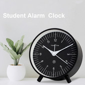 Ceasuri cu alarmă pentru studenți, cu mecanism silențios, lumină de noapte, 4 inci, portabil, masă, birou, ceas pentru copii, dormitor, cameră de studiu