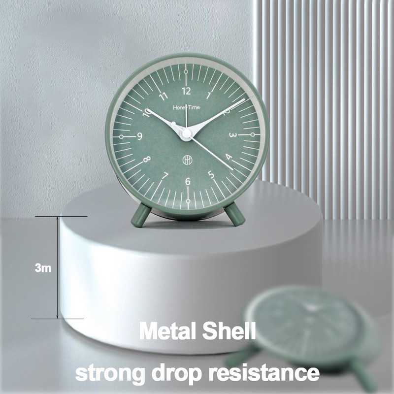 Ceasuri cu alarmă pentru studenți, cu mecanism silențios, lumină de noapte, 4 inci, portabil, masă, birou, ceas pentru copii, dormitor, cameră de studiu