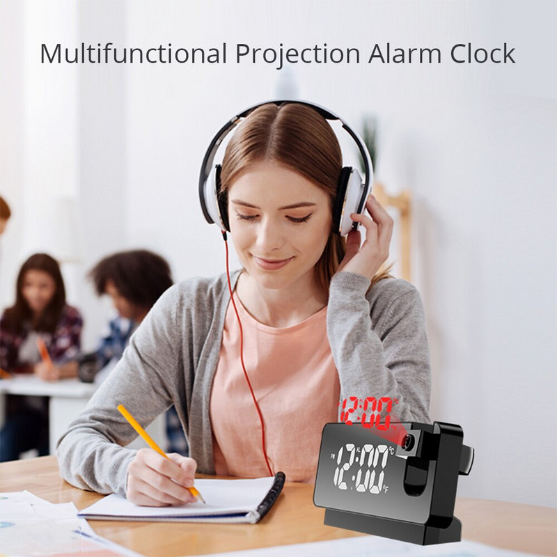 LED digitális ébresztőóra asztali elektronikus asztali órák USB Wake up digitális vetítős ébresztőóra asztali elektronikus ébresztőóra