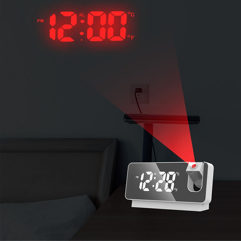 LED digitális ébresztőóra asztali elektronikus asztali órák USB Wake up digitális vetítős ébresztőóra asztali elektronikus ébresztőóra