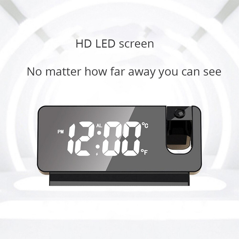 LED digitális ébresztőóra asztali elektronikus asztali órák USB Wake up digitális vetítős ébresztőóra asztali elektronikus ébresztőóra