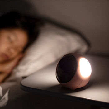 Ξυπνητήρι έκφρασης LED Snooze Ψηφιακό ρολόι κομοδίνου Κινούμενα σχέδια Φωνητικός έλεγχος Φως νύχτας Παιδικό Ξυπνητήρι