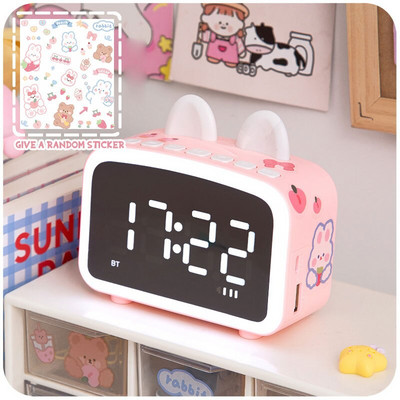 W&G Ins Ceas digital Ceas cu amânare Ceas pentru studenți Ceas cu trezire Decorație de birou Ceas electronic Swing Up Copii Alarma inteligentă