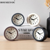 Lakásdekoráció Divat Kreatív ébresztőóra Retro Kerek Többfunkciós Egyszerű Éjjeli Személyiség Kis Néma Cloc