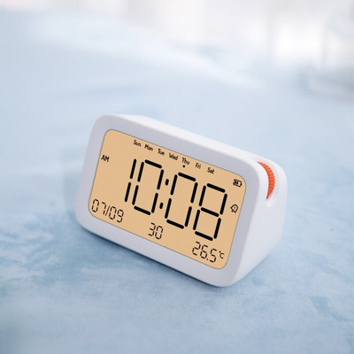 Elektronikus LCD digitális kijelzős ébresztőóra Szundi Csendes éjjeli cuki asztali óra Ofertas Electronica asztali dekoráció BF50AC