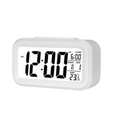 Ceas cu alarmă digitală cu LED-uri Ecran cu alarmă digitală electronică Ceas de birou pentru birou, birou, iluminare din spate, amânare calendar de date