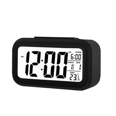 Ceas cu alarmă digitală cu LED-uri Ecran cu alarmă digitală electronică Ceas de birou pentru birou, birou, iluminare din spate, amânare calendar de date