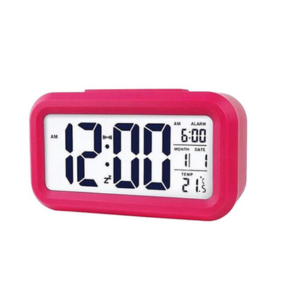 Ceas cu alarmă digitală cu LED-uri Ecran cu alarmă digitală electronică Ceas de birou pentru birou, birou, iluminare din spate, amânare calendar de date