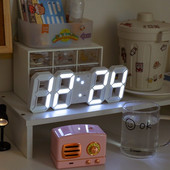 LED digitális falióra 3 fokozatú fényerővel ébresztőóra fali függőóra falióra lakberendezési digitális óra elektronikus