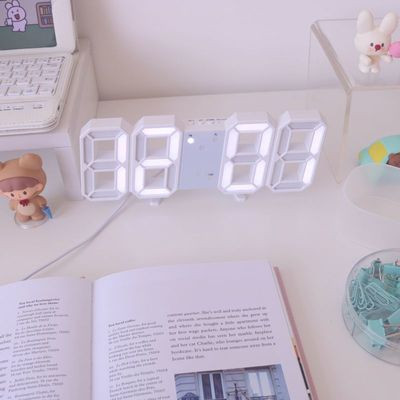 LED digitális falióra 3 fokozatú fényerővel ébresztőóra fali függőóra falióra lakberendezési digitális óra elektronikus