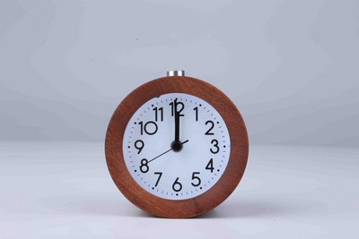 JINSUN Ceas din lemn Snooze Noptiera Copii Ceas cu alarmă Ac circular Iluminare din spate Ceas de birou Silențios Lemn Despertador fără ticăituri