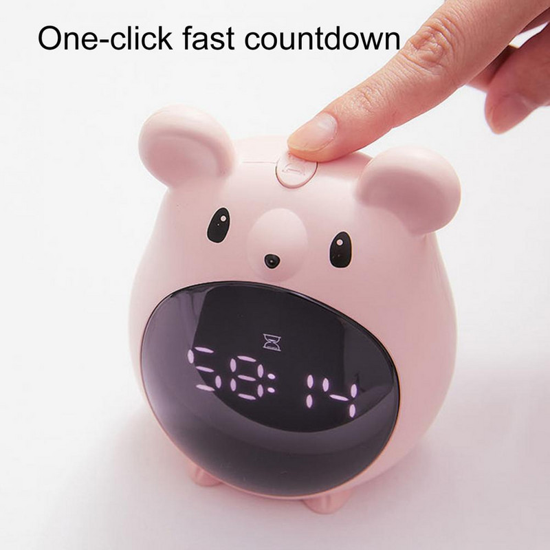 Kreativni patuljasti miš, mali budilnik, crtić, veliki zaslon, oblik miša, punjivo vrijeme za kućnu dekoraciju noćnog stolića