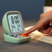 LED Retro kis számítógép Gyermek ébresztőóra Digitális asztal lámpával Elektronikus Hálószoba Éjjeli Nappali Egyszerű csendes