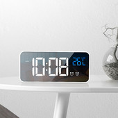 Încărcare muzică Ceas cu alarmă Ceas electronic Birou Moment digital Decorare dormitor Masă și accesoriu Oră inteligentă Lumină LED