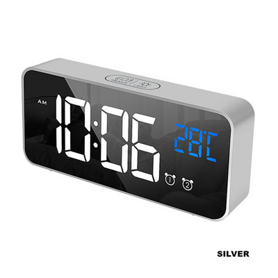 Încărcare muzică Ceas cu alarmă Ceas electronic Birou Moment digital Decorare dormitor Masă și accesoriu Oră inteligentă Lumină LED