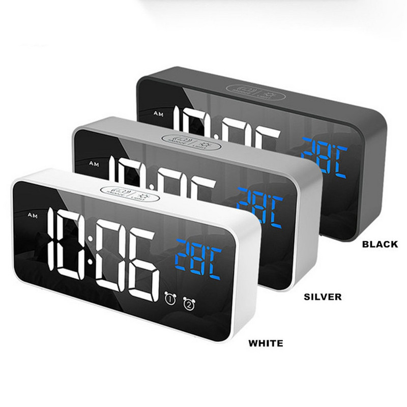 Încărcare muzică Ceas cu alarmă Ceas electronic Birou Moment digital Decorare dormitor Masă și accesoriu Oră inteligentă Lumină LED