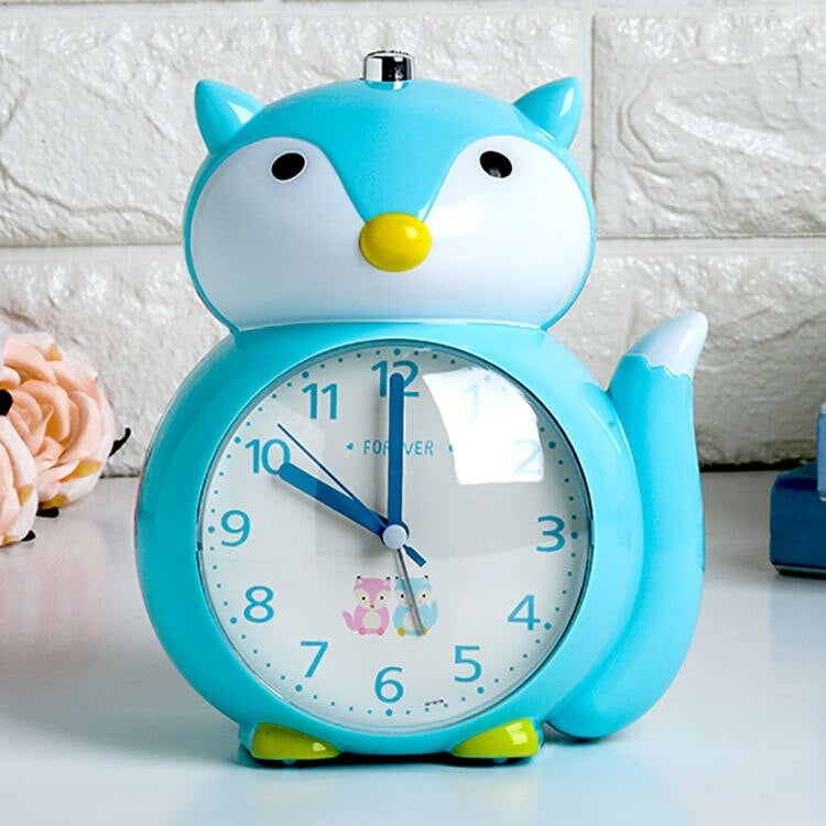 Puikus lapės žadintuvas Šviečiantis naktinis šviesos žadintuvas Nutildyti žadintuvas Stalinis stalinis laikrodis Namų miegamojo apdaila Dovana vaikams