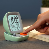 Ceas cu alarmă digital nou, cu desene animate, cu LED, pentru studenți, pentru copii, ceasuri de noptieră, acasă, retro, mic, pentru computer, ceas de masă, cadou