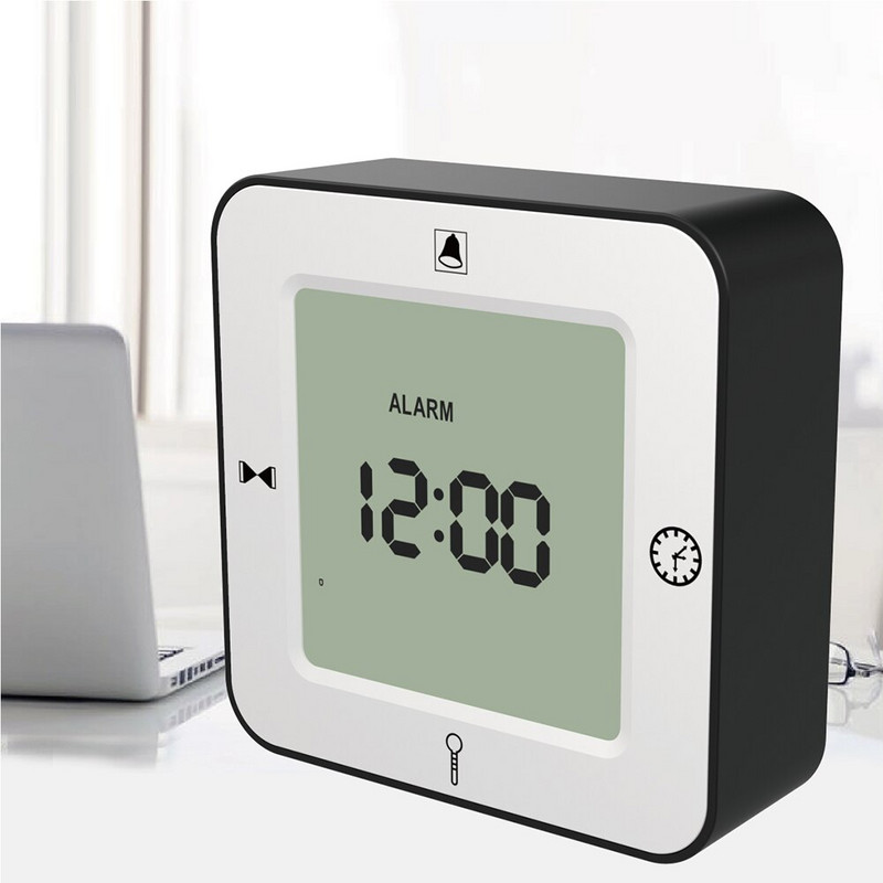 Gyermek ébresztőóra asztali időzítő háttérvilágítású naptárral otthoni és digitális hőmérsékletű elektronikus LCD modern irodai karóra