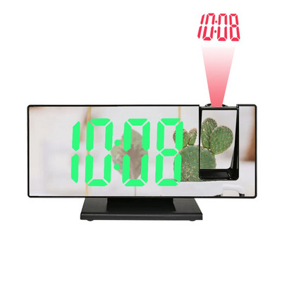 Digitális ébresztőóra LED tükör Elektronikus ébresztőórák Nagy LCD kijelzős digitális asztali óra naptári hőmérséklet órákkal