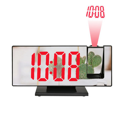 Digitális ébresztőóra LED tükör Elektronikus ébresztőórák Nagy LCD kijelzős digitális asztali óra naptári hőmérséklet órákkal