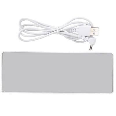 Elektroninis skaitmeninis laikrodis LED ekranas Skaitmeninis veidrodinis žadintuvai Baterijos kištukinis lizdas, dvejopo naudojimo maitinamas gražus laikrodžiai, stalo dekoras