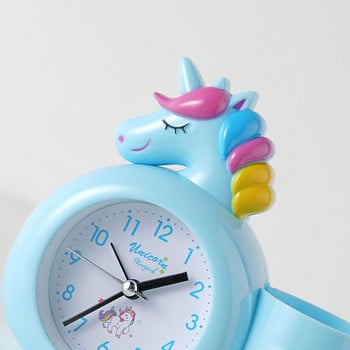 Ξυπνητήρι Μονόκερος σε χρώμα καραμέλα Τραπέζι ξυπνητήρι χρονομέτρησης μαθητή στο κρεβάτι Παιδικό ρολόι μάθησης Δώρο γιορτών