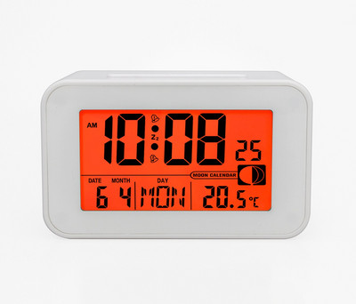 Jimei H174C-DCF-light radijo bangomis valdomas skaitmeninis žadintuvas LED foninis apšvietimas, snaudimas, nutildymas, kalendoriai, stalinis elektroninis išmanusis stalo laikrodis