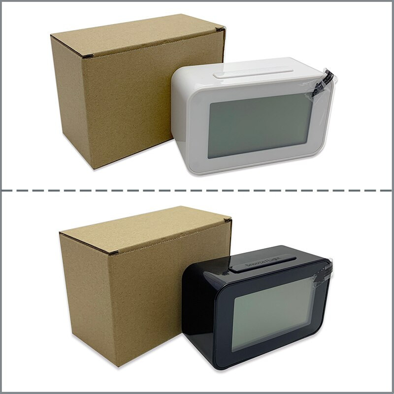 Jimei H174C-DCF-light radijo bangomis valdomas skaitmeninis žadintuvas LED foninis apšvietimas, snaudimas, nutildymas, kalendoriai, stalinis elektroninis išmanusis stalo laikrodis