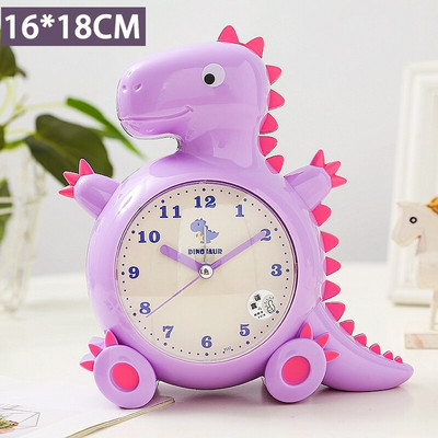 Παιδικά χαριτωμένα κινούμενα σχέδια ρολόι ξυπνητήρι δεινόσαυρος αγόρι μαθητών σπιτιού δυνατό ρολόι δημιουργικό παιδικό τραπέζι ξυπνητήρι