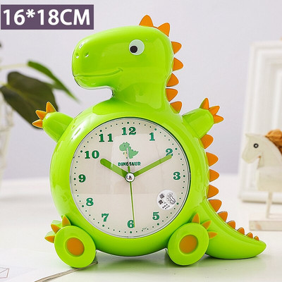 Παιδικά χαριτωμένα κινούμενα σχέδια ρολόι ξυπνητήρι δεινόσαυρος αγόρι μαθητών σπιτιού δυνατό ρολόι δημιουργικό παιδικό τραπέζι ξυπνητήρι