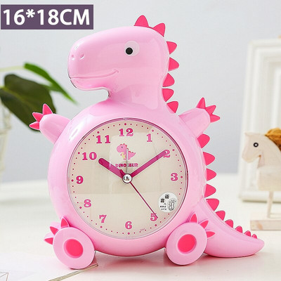 Παιδικά χαριτωμένα κινούμενα σχέδια ρολόι ξυπνητήρι δεινόσαυρος αγόρι μαθητών σπιτιού δυνατό ρολόι δημιουργικό παιδικό τραπέζι ξυπνητήρι