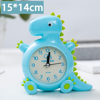 Παιδικά χαριτωμένα κινούμενα σχέδια ρολόι ξυπνητήρι δεινόσαυρος αγόρι μαθητών σπιτιού δυνατό ρολόι δημιουργικό παιδικό τραπέζι ξυπνητήρι