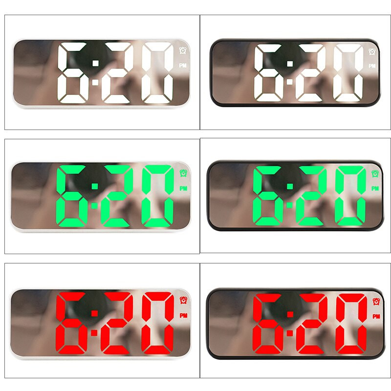 Miegamojo laikrodis prie lovos žadintuvas LED skaitmeninis modernus namų dekoras rožinis stalinis laikrodis namų laikrodžiams sieninis staliukas elektroninis darbalaukis