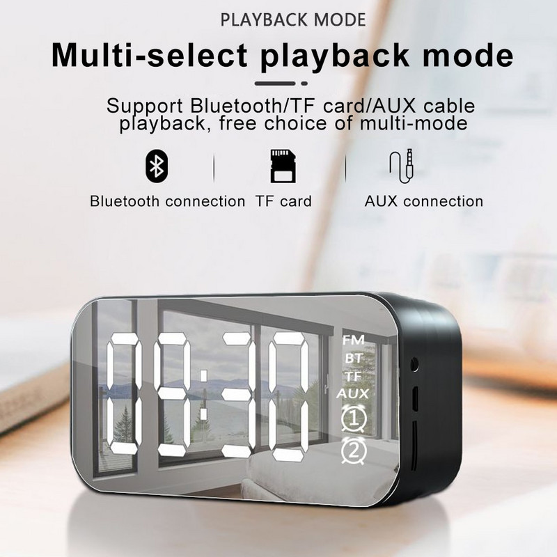 Ceas digital LED Oră Temperatura Umiditate Afișare Ceas de birou USB pentru dormitor Ceas de acasă Alb Negru Roșu