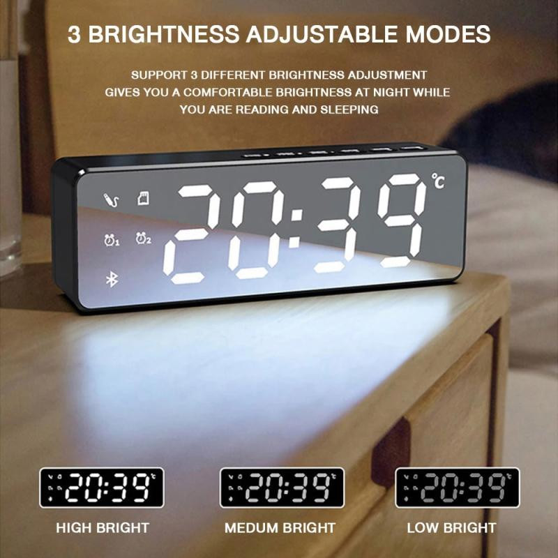 Juoda balta belaidis Bluetooth garsiakalbis FM radijo garso dėžutė darbalaukis žadintuvas muzikos grotuvas TF kortelė žemųjų dažnių garsiakalbis žadintuvas